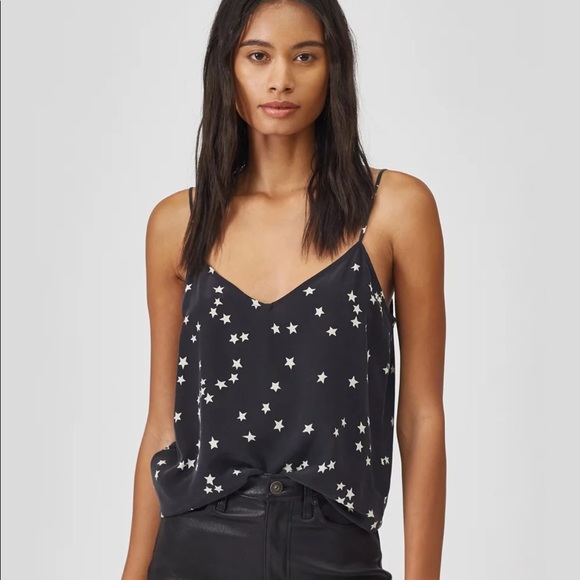 Equipment Tops - Equipment Layla Star Print Silk Camisole